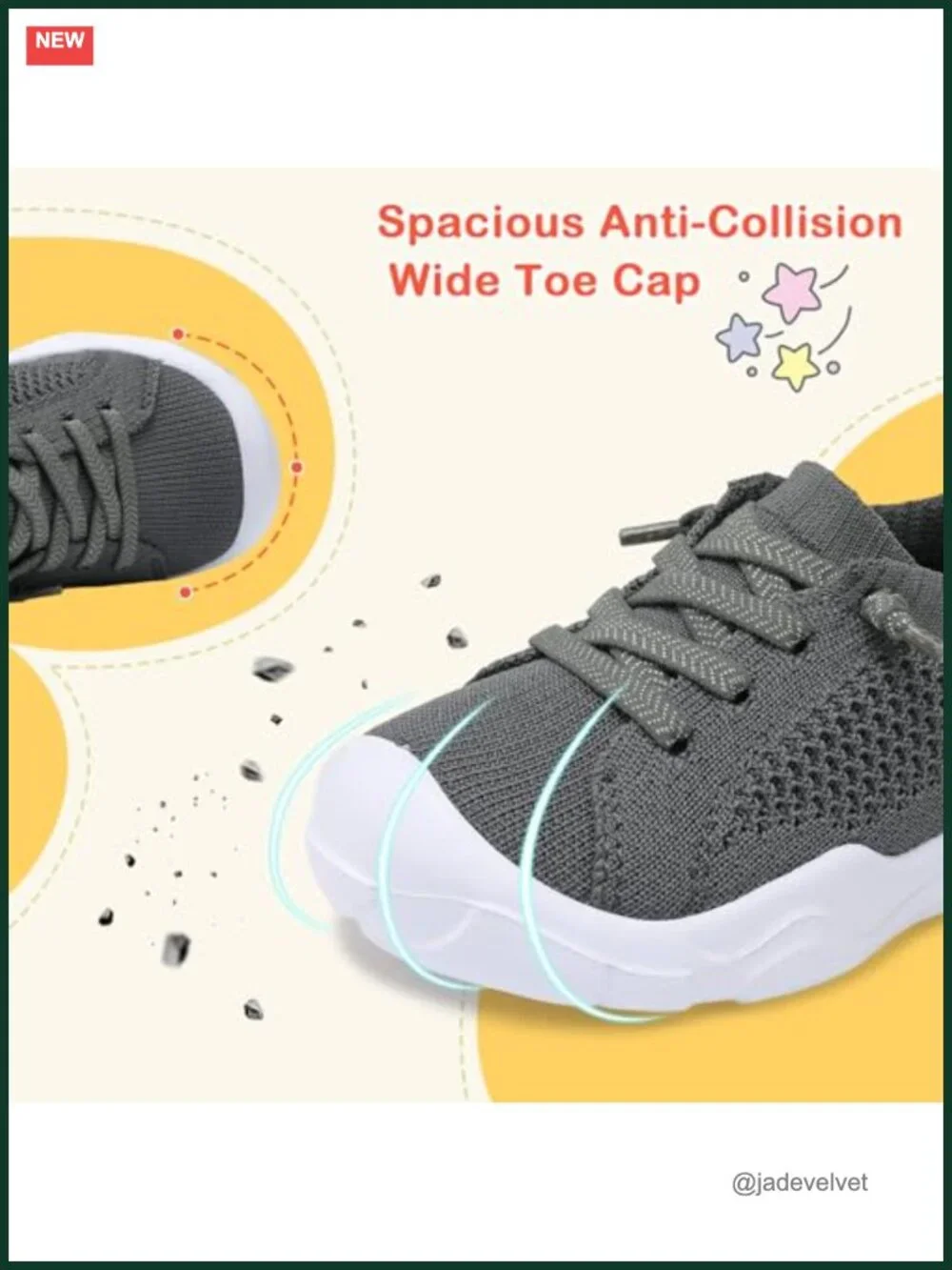 Toddler Barefoot Slip-On Sneakers Breathable Lightweight Wide Toe Box